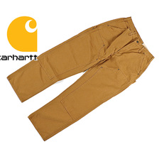 Carhartt B136 DOUBLE FRONT WASHED DUCK WORK PANT BROWN画像
