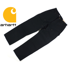 Carhartt B136 DOUBLE FRONT WASHED DUCK WORK PANT BLACK画像