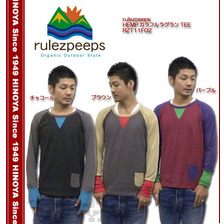 rulezpeeps HEMPカラフルラグラン TEE RZT11F02画像