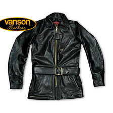 VANSON3/4 CAR COAT MODEL J BLACK画像