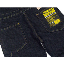 IRON HEART No.805 21oz セルビッジ ダブルニーオーバーオール ワンウォッシュ IH-805画像