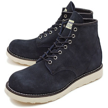 CEDAR CREST &times;ATMOS PLAIN TOE BOOTS NAVY画像