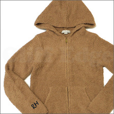 Barefoot Dreams for RonHerman フリースZIPロング パーカー CAMEL画像