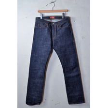 THE STRONGHOLD &ldquo;DM008&rdquo;SLIM FIT STRAIGHT LEG HEAVY WEIGHT BLUE DENIM raw indigo画像