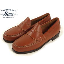 G.H.BASS LOGAN WEEJUNS MED BROWN画像