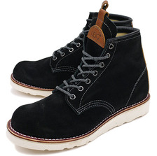 CEDAR CREST &times;UBIQ PLAIN TOE BOOTS BLACK SUEDE画像