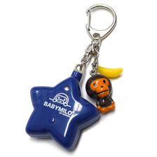 A BATHING APE BABY MILO by SANRIO マスコット付き防犯ブザー BLUE画像