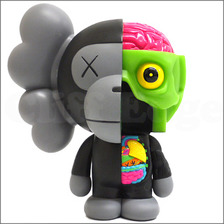 A BATHING APE x Original Fakex MEDICOM TOYKAWS MILO FIGURE BLACK画像
