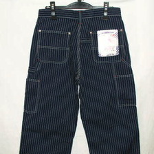 SAMURAI JEANS サムライ自動車倶楽部 SM310WX-ST ストライプデニムダブルニーペインターパンツ画像