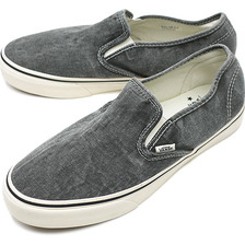 VANS CALIFORNIA SLIP-ON DECON CA (WASHED) BLACK VN-0L9U4JT画像