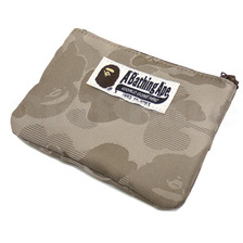 A BATHING APE JACQUARD ABC CAMO ティッシュポーチ BEIGE CAMO画像