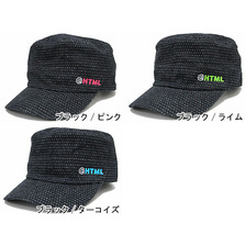 html Puffery Dot Work Cap HED117画像