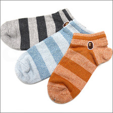 A BATHING APE HOOP ANKLE ソックス画像