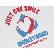 SMOKEYWOOD 東日本大震災 復興支援 チャリティーTシャツ JUST ONE SMILE画像