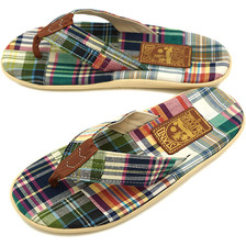 ISLAND SLIPPER サンダル GREEN MADRAS PT202AM画像