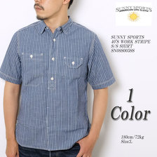 SUNNY SPORTS 40'S WORK STRIPE S/S SHIRT SN08S005SS画像