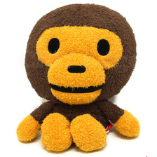A BATHING APE BABY MILO by SANRIO マイロクッション BROWN画像