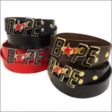 A BATHING APE BAPE BUCKLE BELT画像