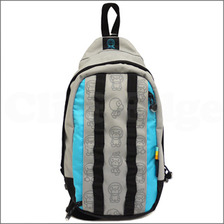 A BATHING APE BABY MILO by SANRIO &times; Coleman ボディバッグ GRAYxBLUE画像