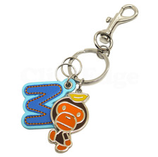 A BATHING APE BABY MILO by SANRIO M キーホルダー BROWN画像