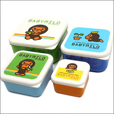 A BATHING APE BABY MILO by SANRIO ランチケース4個セット画像