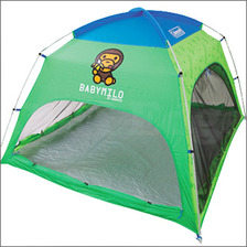 A BATHING APE BABY MILO by SANRIO &times; Coleman サンシェード GREEN画像