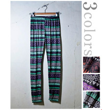 Healthknit ETHNIC PATTERN Leggings 全3色画像