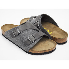 BIRKENSTOCK Zurich GREY / IRON - WOOL / OILED LEATHER 25031画像