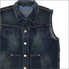 Nudie Jeans MATTIAS デニムベスト MATTIAS WORN IN STREAKY画像