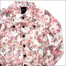 JOY RICH AMBUSH FLORAL デニムジャケット WHITE画像