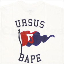 URSUS BAPE Flag Tシャツ WHITE画像