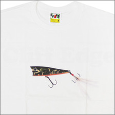 A BATHING APE &times; DAIWA A FISHING APE POPPER Tシャツ WHITE画像