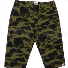 A BATHING APE 1ST CAMO CROPPED チノパンツ GREEN CAMO画像