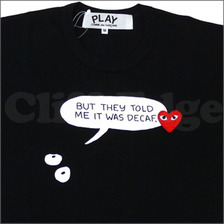 PLAY COMME des GARCONS Binky & Sheba PLAY Life in Hell Tシャツ BLACK画像