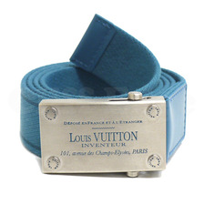LOUIS VUITTON サンチュール・ベンガル ベルト BLUE画像