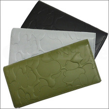 A BATHING APE 型押しレザー 長財布画像