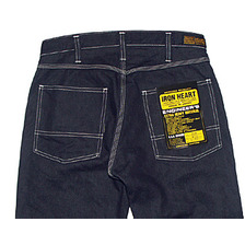 IRON HEART No.808 16oz レギュラーデニム ダブルニーロガージーンズ IH-808画像