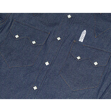 ROCKMOUNT 640DF L/S デニムウエスタンシャツ SHIRT MAN DENIM SLIM F NO WASH画像