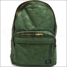 A BATHING APE &times; PORTER JACQUARD CAMO DAYBAG OD CAMO画像