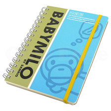 A BATHING APE BABY MILO by SANRIO A6 スパイラルノート BLUE画像