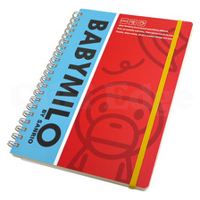 A BATHING APE BABY MILO by SANRIO A5 スパイラルノート RED画像