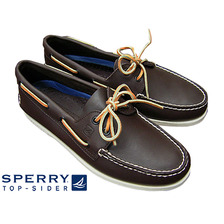 SPERRY TOPSIDER 2EYE DECK SHOES CLASSIC BROWN 0195115画像