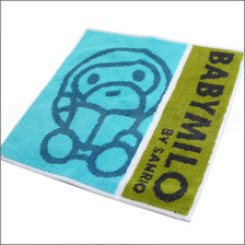 A BATHING APE BABY MILO by SANRIO プチタオル BLUE画像