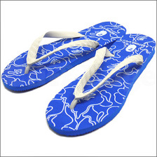 A BATHING APE BEACH SANDAL BLUE画像