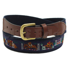 A BATHING APE EZUESTRIAN CANVAS ベルト NAVY画像