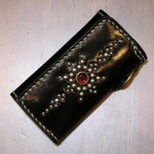 THE FLAT HEAD KES-01 手縫いスタッズキーケース画像