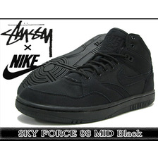 NIKE &times; STUSSY SKY FORCE 88 MID Black 454452-001画像