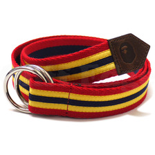 A BATHING APE TAPE リングベルト REDxNAVY画像