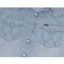 Wrangler デニムウエスタンシャツ ライトユーズド W9144-146画像