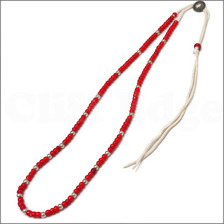 NEIGHBORHOOD PIRATE CONCHO ネックレス RED画像